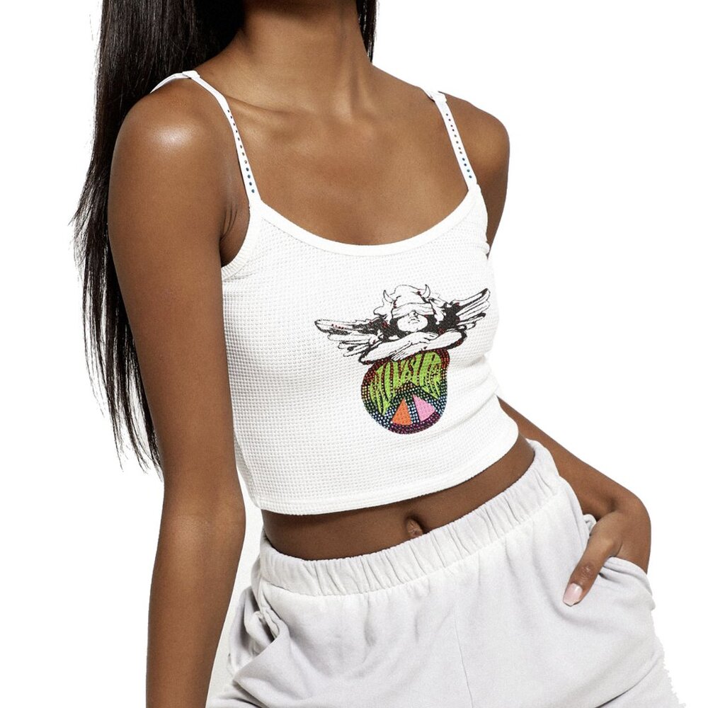⭐️NEW⭐️BOYS LIE / Peace of Boys Lie Thermal Tank White